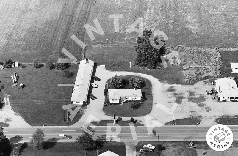 Little Country Inn (White Pigeon Motel) - 1968 Aerial (newer photo)